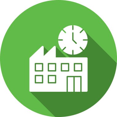 Saat simgesi vektör illüstrasyonu