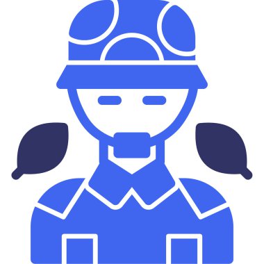 Asker. Web simgesi basit illüstrasyon