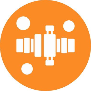 Bir araba simgesinin vektör illüstrasyonu