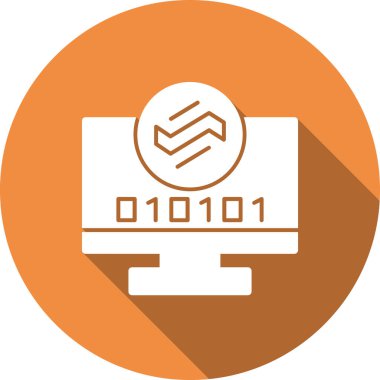 Bir bilgisayarın vektör illüstrasyonu