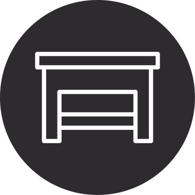 tablo simgesi vektör illüstrasyonu