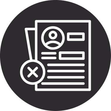 iş raporu simgesi, basit biçim