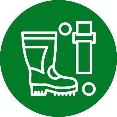 Çizme ikonu vektör illüstrasyonu