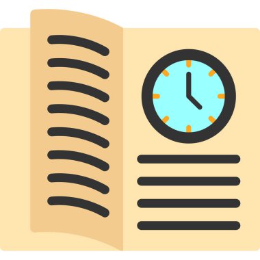 Alarm saati simgesi, vektör illüstrasyonu