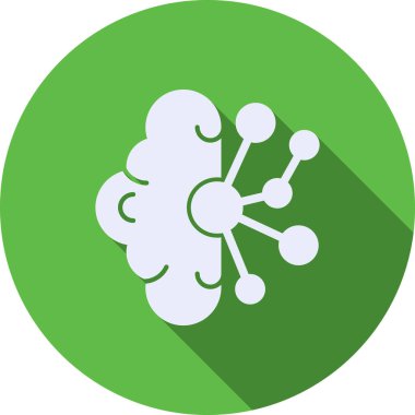 Beyin simgesi, vektör illüstrasyonu