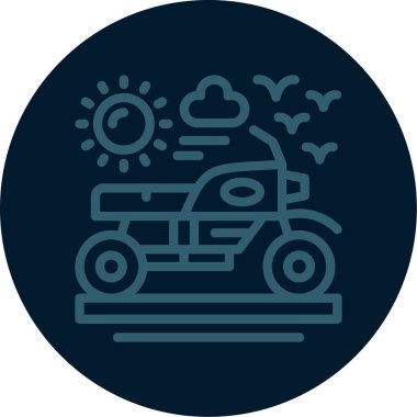 Modern oto tamir simgesinin vektör illüstrasyonu