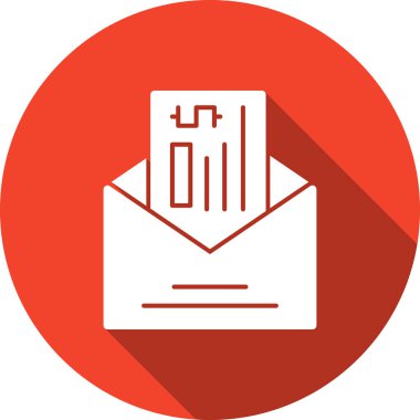 e-posta zarfı vektör illüstrasyonu