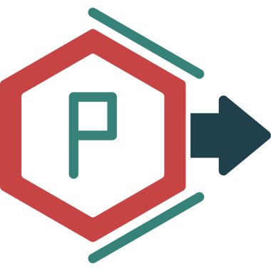 Bir işaretin vektör illüstrasyonu