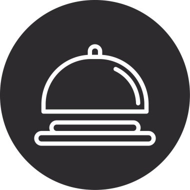 Restoran simgesi vektör illüstrasyonu