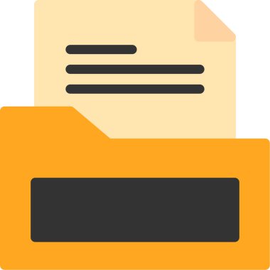 belge dosya simgesi düz biçimli