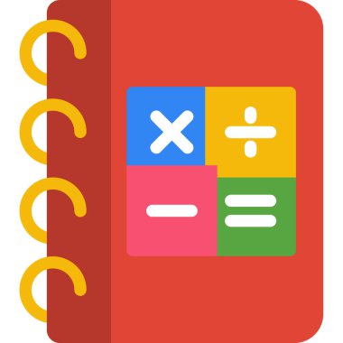 abaküs matematik simgesi düz stil