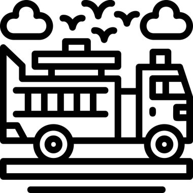 Teslimat. Web simgesi basit illüstrasyon