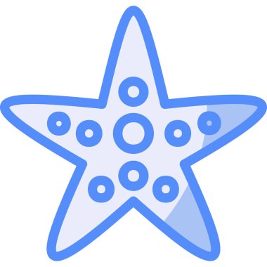 denizyıldızı. Web simgesi basit illüstrasyon