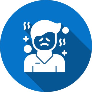 Depresyon simgesi, vektör çizimi