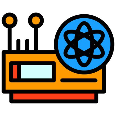 Bilgisayar bilimi ikonu. Web için bilgisayar vektör simgelerinin özet çizimi