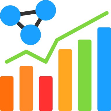 iş analitiği analizi simgesi düz biçimli
