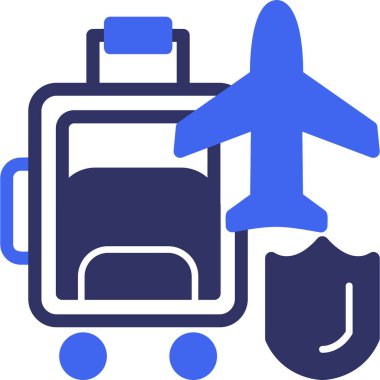 bagaj web simgesi basit tasarım