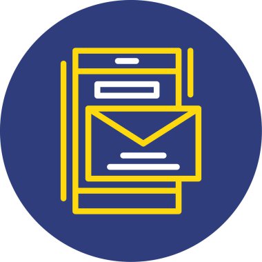 Zarf. Web simgesi basit illüstrasyon