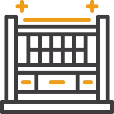 mobilya ikonu vektör illüstrasyonu