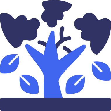 Ağaç. Web simgesi basit illüstrasyon