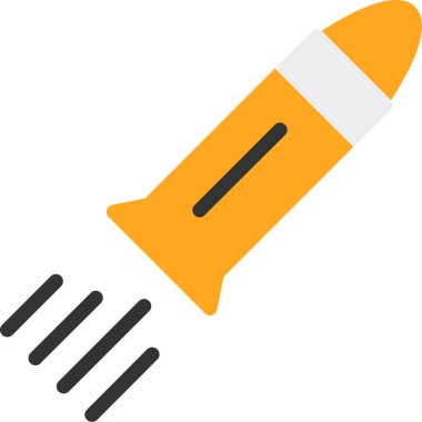 Web ve mobil uygulaması tasarımı, roket logo kavramı için beyaz arka plan üzerinde izole roket simge vektör