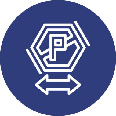 Bir b harfi simgesinin vektör illüstrasyonu