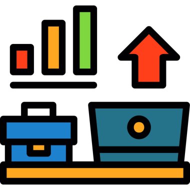 analitik grafik grafik simgesi - taslak biçimi