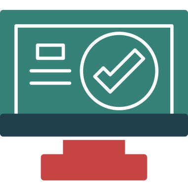 İşaret simgesini işaretle. vektör illüstrasyonu