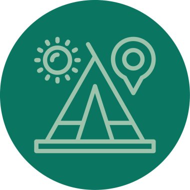 Eşsiz Pusula Satır Vektörü Simgesi