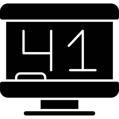 Masa simgesi, vektör illüstrasyonu