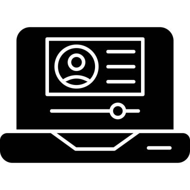 çevrimiçi pazarlama düz vektör simgesi