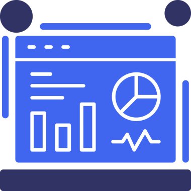 grafik ikonu vektör illüstrasyonu