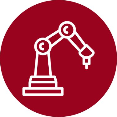 robot. Web simgesi basit illüstrasyon