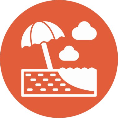 Bulut Hesaplama. Web simgesi basit illüstrasyon