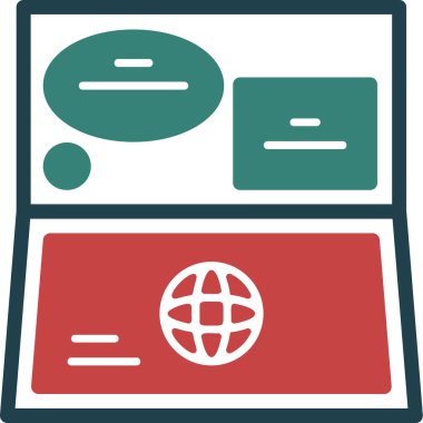 Tarayıcı web sayfası simgesi - taslak biçimi