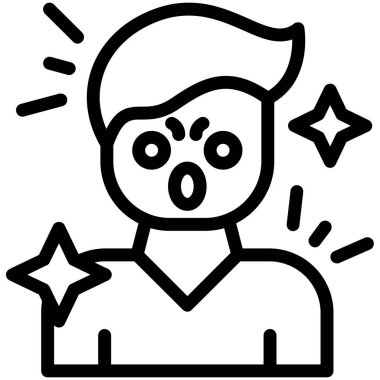 Şirin bir cadılar bayramı simgesinin vektör çizimi