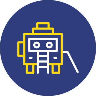 Robot simgesinin vektör illüstrasyonu