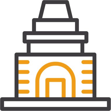 yapı mimarisi simgesi oluşturma - taslak biçimi