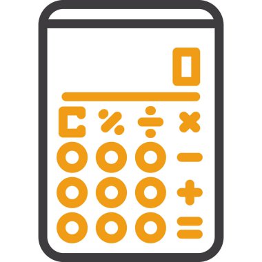 hesap makinesi simgesi vektör illüstrasyonu