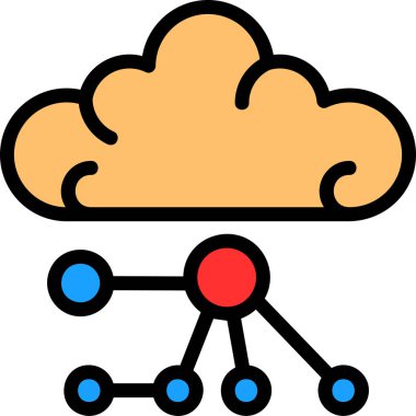 şebeke. Web simgesi basit illüstrasyon