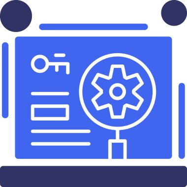 veri analiz web simgesi basit illüstrasyon