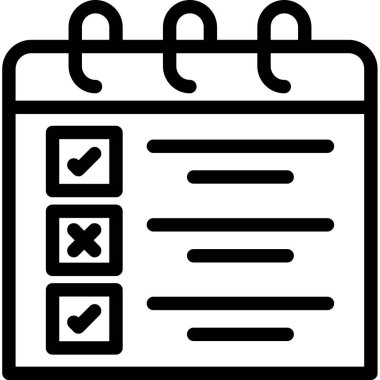 Liste vektör simgesini kontrol et