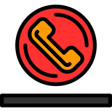 çağrı simgesi, vektör illüstrasyonu