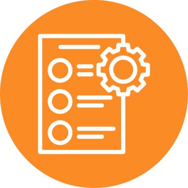 Belge. Web simgesi basit illüstrasyon