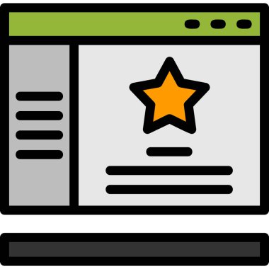 Web simgesi, basit vektör illüstrasyonu