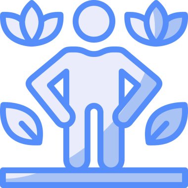 yoga poz meditasyon simgesi