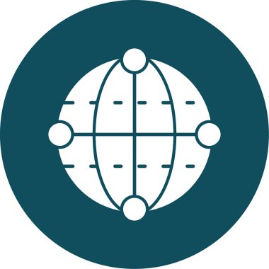 Vektör Küre Simgesi İllüstrasyonu