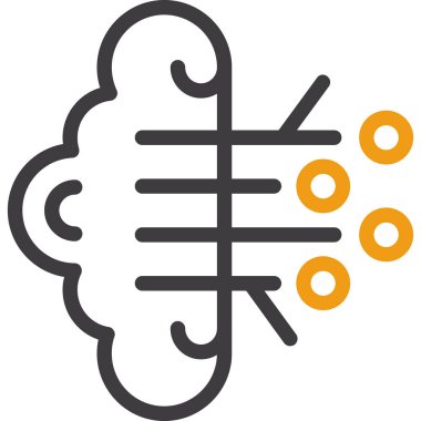 Bulut. Web simgesi basit illüstrasyon