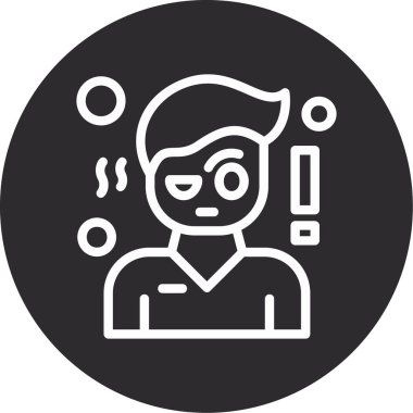 Hacker. Web simgesi basit tasarım