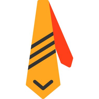 kravat simgesi, vektör illüstrasyonu